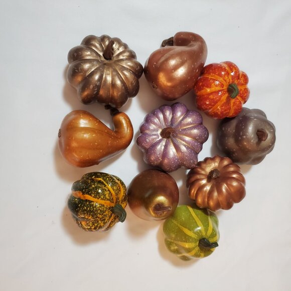 Lot of (10) Assorted Faux Fall Harvest for Your Autumn Display - Picture 2 of 6